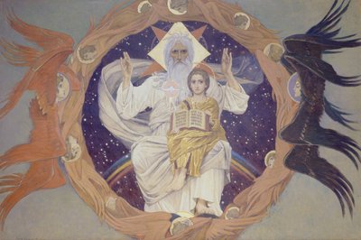 聖三位一体オテケストヴォ、1907 作： Viktor Mikhaylovich Vasnetsov