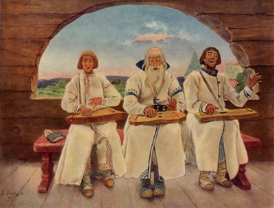 ミュージシャン、1899年、1965年。 作： Viktor Mikhaylovich Vasnetsov