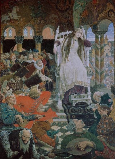 ネスメヤナを笑わなかった王女、1914〜1916年 作： Viktor Mikhaylovich Vasnetsov