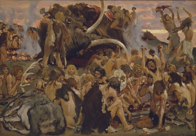 石器時代。饗宴、1883 作： Viktor Mikhaylovich Vasnetsov