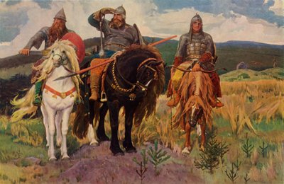 ウォリアーズ、1898年、1965年。 作： Viktor Mikhaylovich Vasnetsov
