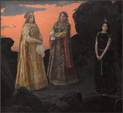 地下王国の 3 人の女王、1879 年。 作： Viktor Mikhaylovich Vasnetsov