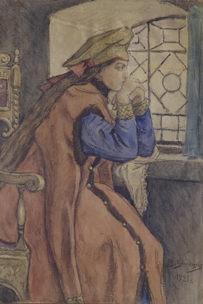 窓際のツァレブナ1920 作： Viktor Mikhaylovich Vasnetsov