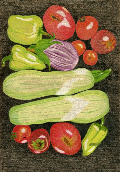 採れたての野菜 作： 