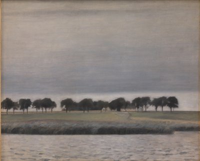 「Solar Rain. Gentofte Lake」の予備調査 作： Vilhelm Hammershøi