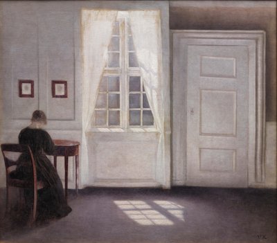 Strandgade のインテリア、床の日光、1901 年。 作： Vilhelm Hammershøi