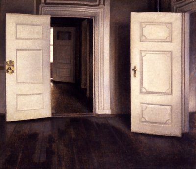 オープンドア 作： Vilhelm Hammershøi