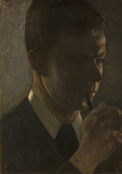 芸術家の弟、スヴェン・ハンマースホイの肖像 作： Vilhelm Hammershøi
