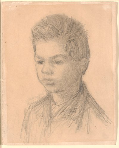 画家の弟、スヴェン・ハンマースホイの肖像 作： Vilhelm Hammershøi