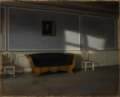 1905年の応接室IIIのサンシャイン。 作： Vilhelm Hammershøi