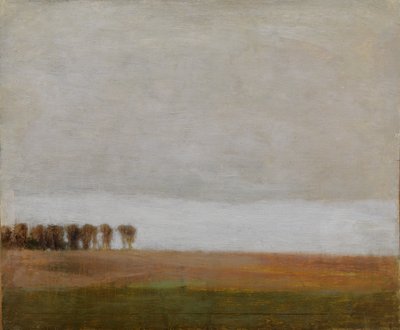 Jægersborg Allé の眺め。 コペンハーゲンの北、ゲントフテ 作： Vilhelm Hammershøi
