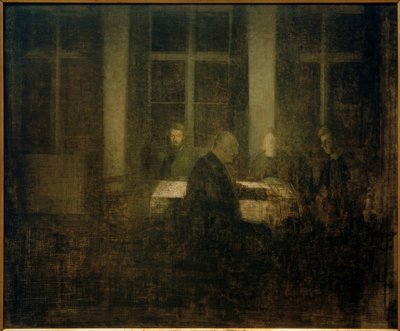 部屋の夜 作： Vilhelm Hammershoi