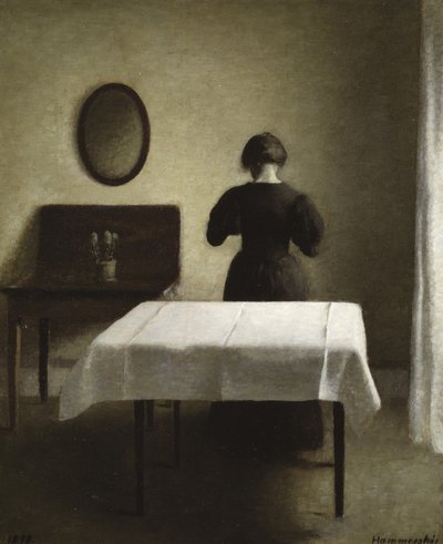 インテリア、1898 作： Vilhelm Hammershoi