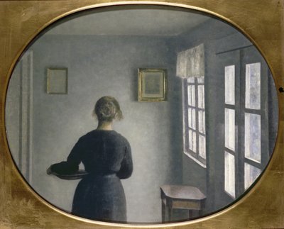 インテリア、1910 作： Vilhelm Hammershoi