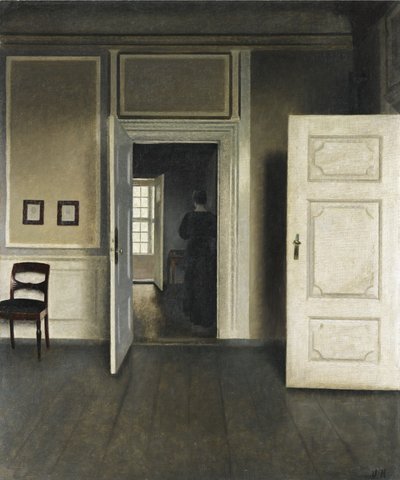 インテリアストランドゲード 30 作： Vilhelm Hammershoi