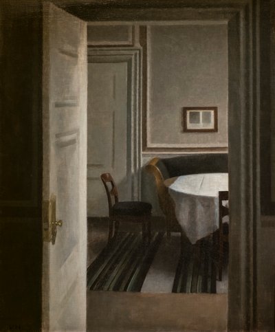 インテリア, Strandgade 30 作： Vilhelm Hammershoi