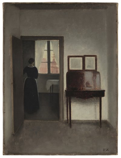  作： Vilhelm Hammershoi