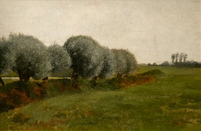 並木のある風景 作： Vilhelm Hammershoi