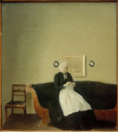 アーティストの母 作： Vilhelm Hammershoi