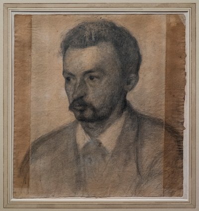 セルフポートレイト 作： Vilhelm Hammershoi