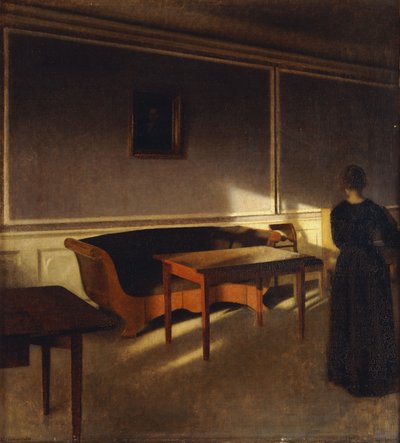 リビングルームのサンシャイン、No.1、1903 作： Vilhelm Hammershoi