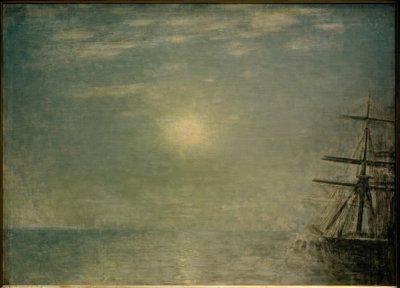 海の向こうの太陽 作： Vilhelm Hammershoi