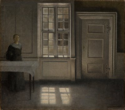 作： Vilhelm Hammershøi