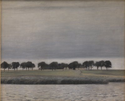 ゲントフテ湖、サン・レインの調査 作： Vilhelm Hammershoi