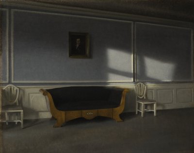応接室IIIのサンシャイン、1905年頃 作： Vilhelm Hammershoi