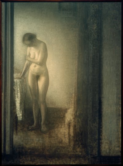 立っている女性のヌード 作： Vilhelm Hammershoi