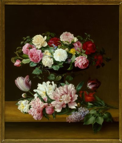 VJHoyer、花の静物 作： Vilhelm Julius Hoyer