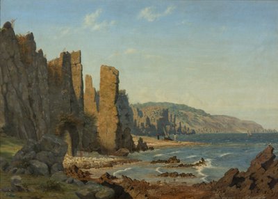 ボーンホルムの海岸形成ローの風景 作： ヴィルヘルム・キン