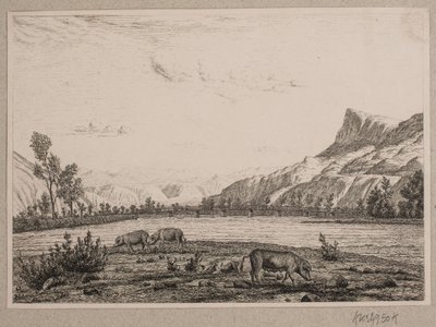 チロルの山岳地帯 作： Vilhelm Kyhn