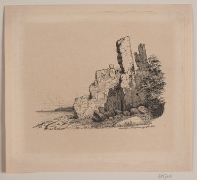 ボーンホルムの岩の多い海岸 作： Vilhelm Kyhn