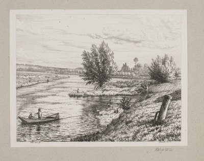 マルヌ川沿いの区画 作： Vilhelm Kyhn