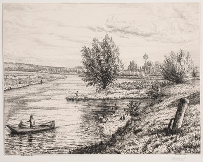 マルヌ川沿いの区画 作： Vilhelm Kyhn