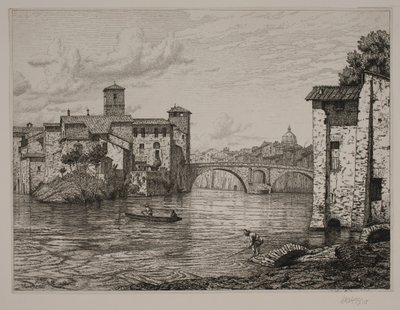 Ponte Roto i Romで出発 作： Vilhelm Kyhn