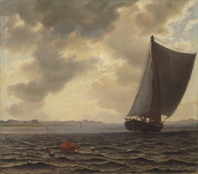 グルドボー海峡のセーリング ボート 作： Vilhelm Kyhn