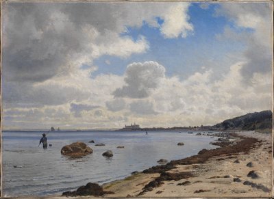 クロンボーの景色を望むジーランドの北海岸 作： Vilhelm Kyhn