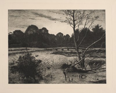 森の夕日 作： Vilhelm Kyhn