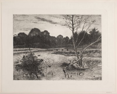 森の夕日 作： Vilhelm Kyhn