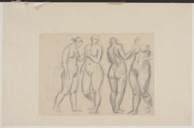 4 人の立っている女性モデル 作： Vilhelm Lundstrøm