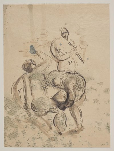 3 人の裸の女性とのコンポジション 作： Vilhelm Lundstrøm