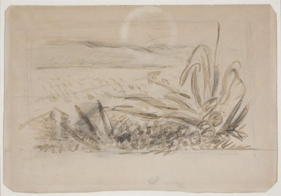 アガベのある風景。 南フランス 作： Vilhelm Lundstrøm