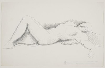 横になっている女性モデル 作： Vilhelm Lundstrøm