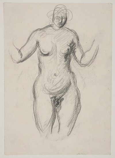 立っている女性モデル 作： Vilhelm Lundstrøm