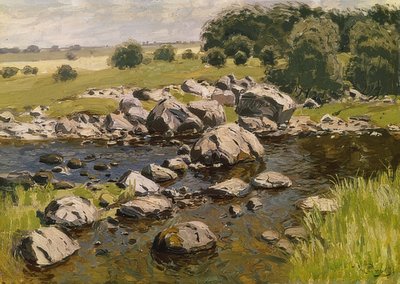 石のある風景します。 1910年頃 作： Vilhelms Purvitis