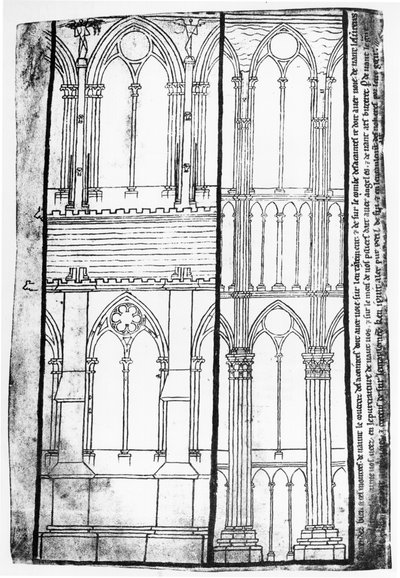 Mr Fr 19093 fol.31vのファクシミリコピー 作： Villard de Honnecourt