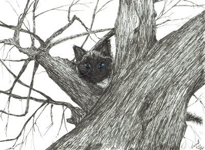 リンゴの木の赤ちゃん、2015年（紙にインク） 作： Vincent Alexander Booth