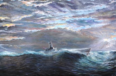 USS Pufferの昇天 1943年10月10日～17日、2020年 作： Vincent Alexander Booth